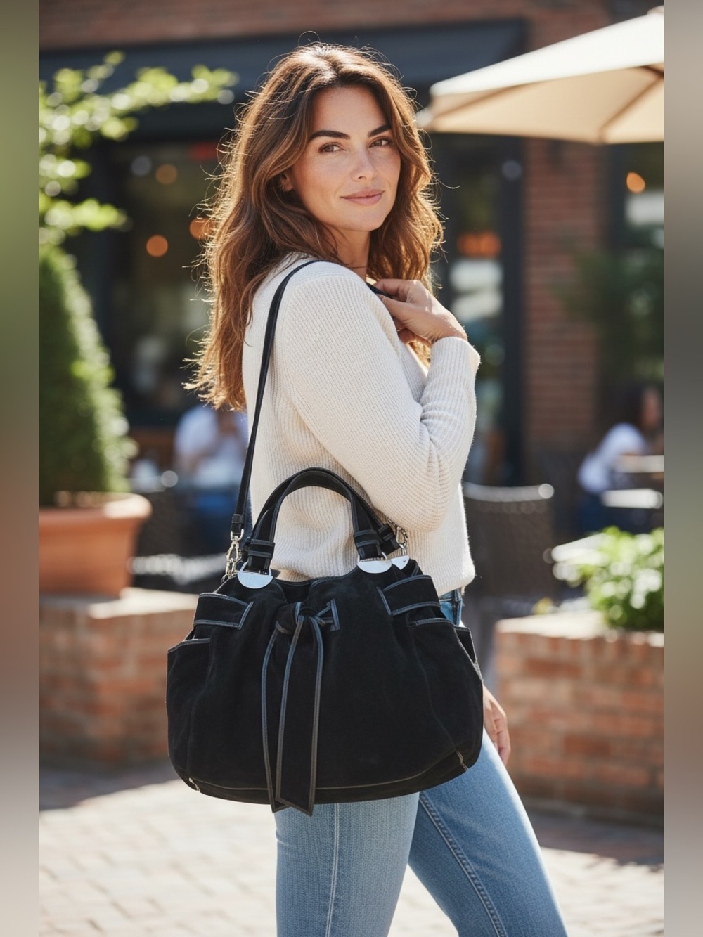 Kooba handbag Kooba Elisha bow detail HOBO BAG PURSE